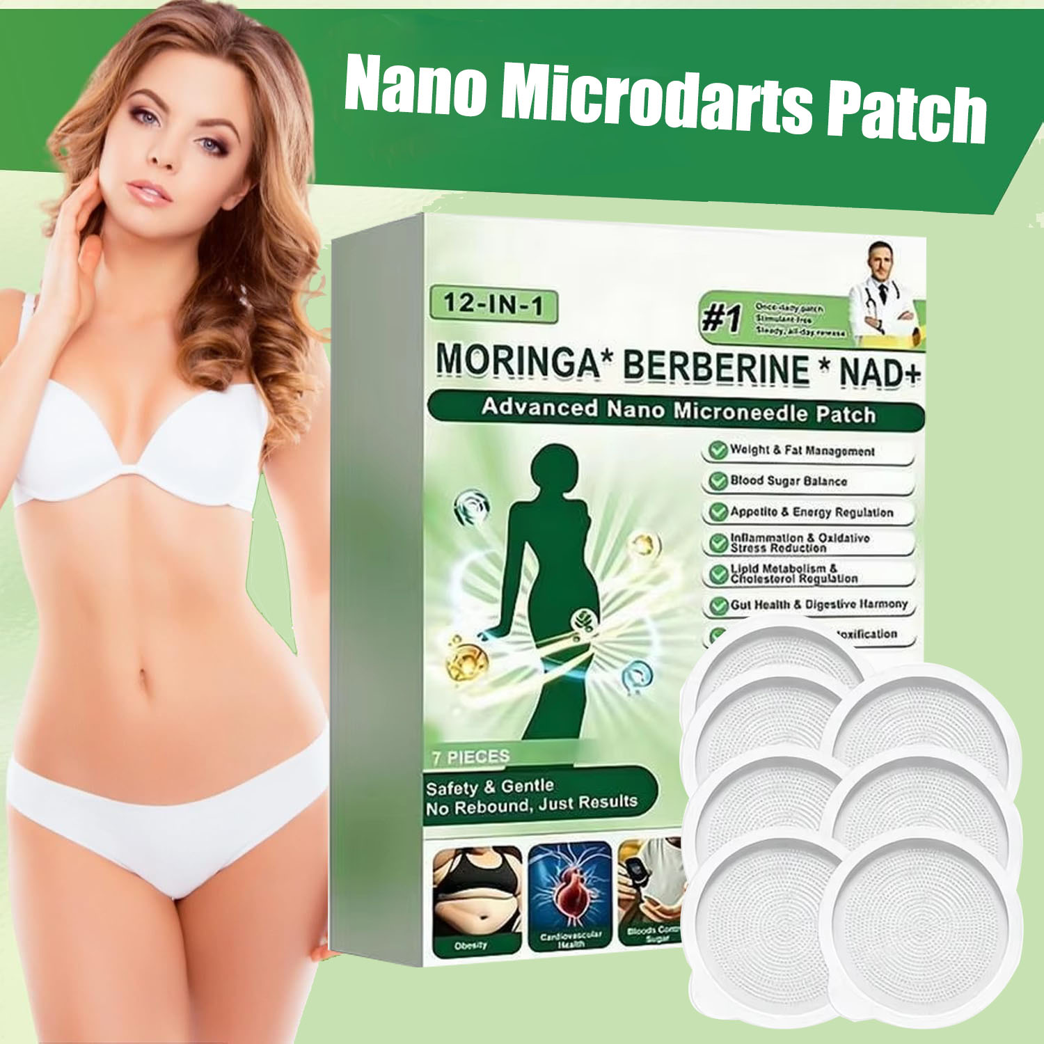 Xbody Health & Wellness Wayne Nj - Geavanceerde Nano Microneedle Sticker Patch Verstevigende