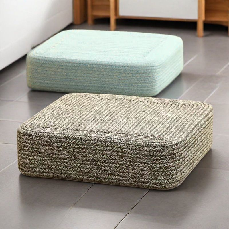 Meditation Cushion Zafu - Vierkant Zafu-meditatiekussen, katoenen vloerkussen met hoge