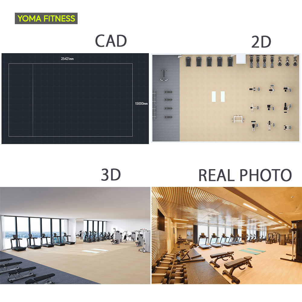 Health Wellness Center - Guangzhou krachttrainingsapparatuur sets commerciële machinesoplossingen voor