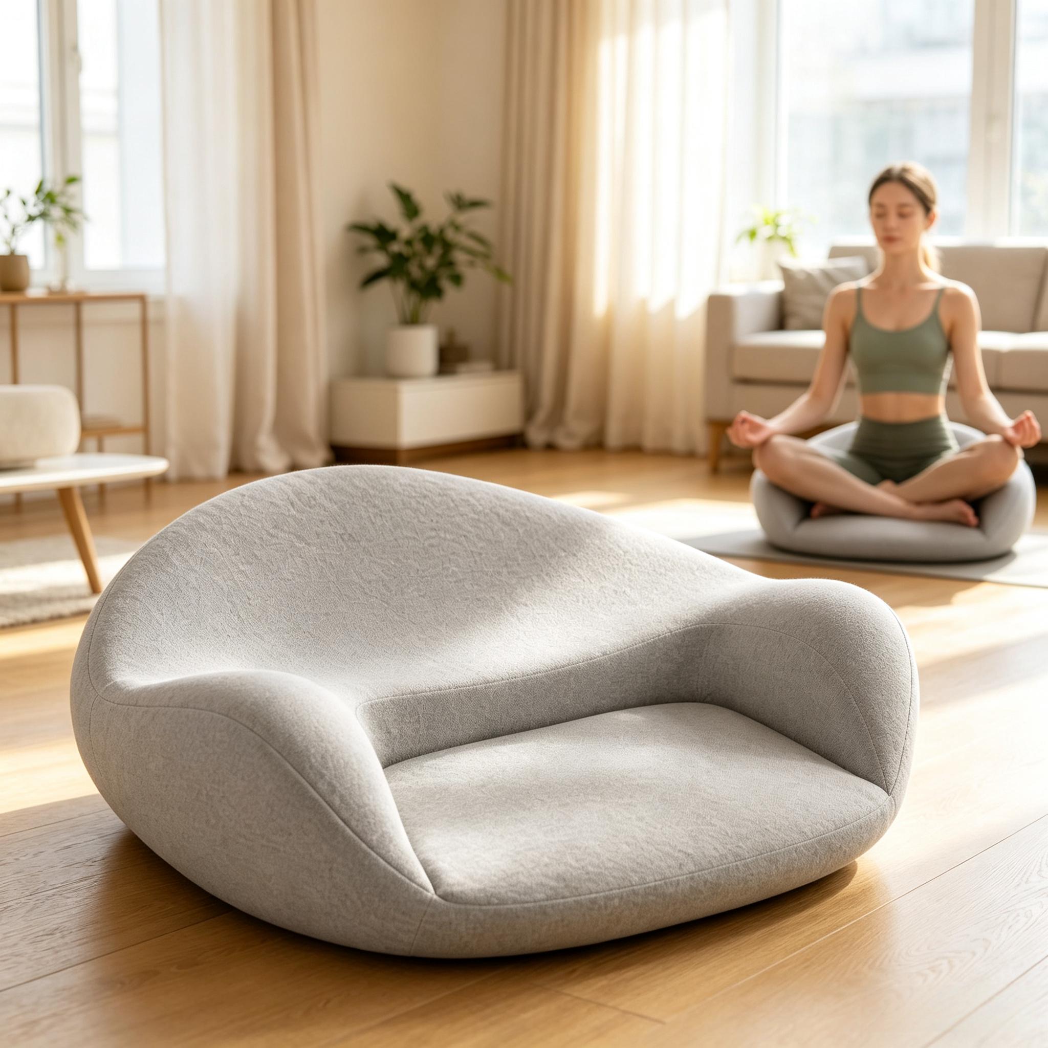 Meditation Cushion Zafu - Memory Foam Meditatiekussen met ergonomische ondersteuning