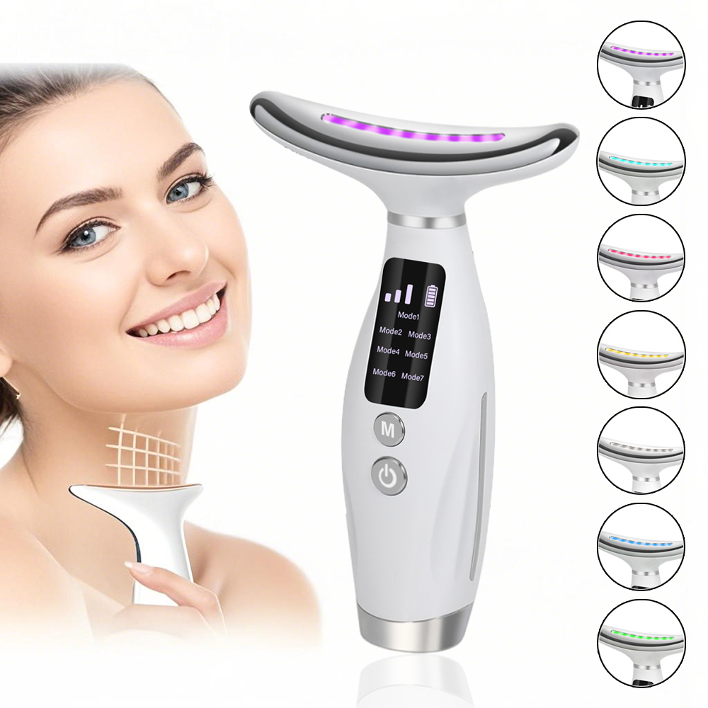 7-kleuren gezichts-nekmassager - Health Wellness Massage recensie en prijs