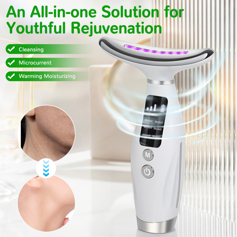 7-kleuren gezichts-nekmassager - Health Wellness Massage recensie en prijs