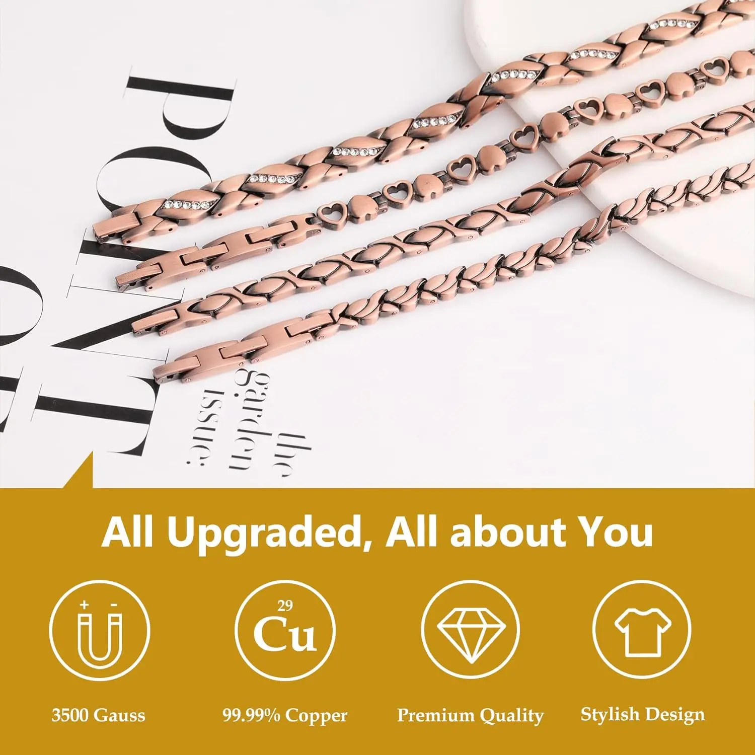 ARADOO Magnetische armband van - Health Wellness Bracelet recensie en prijs