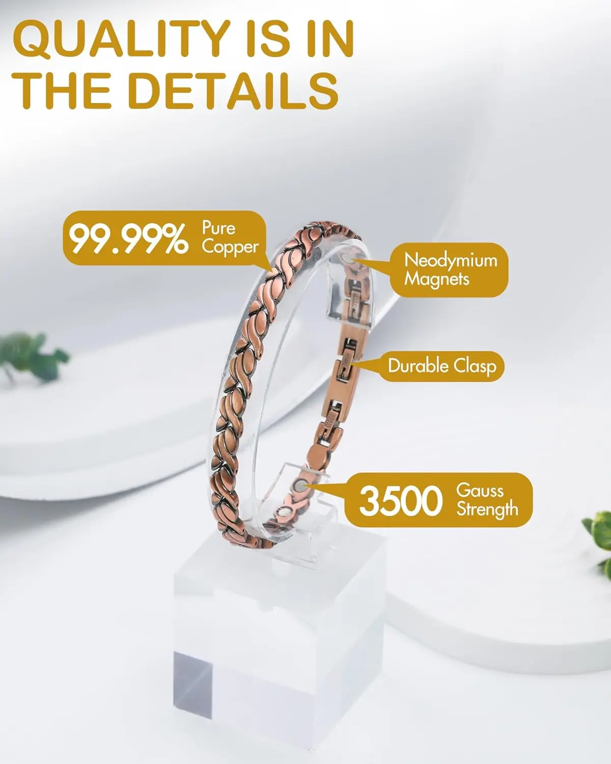 ARADOO Magnetische armband van - Health Wellness Bracelet recensie en prijs