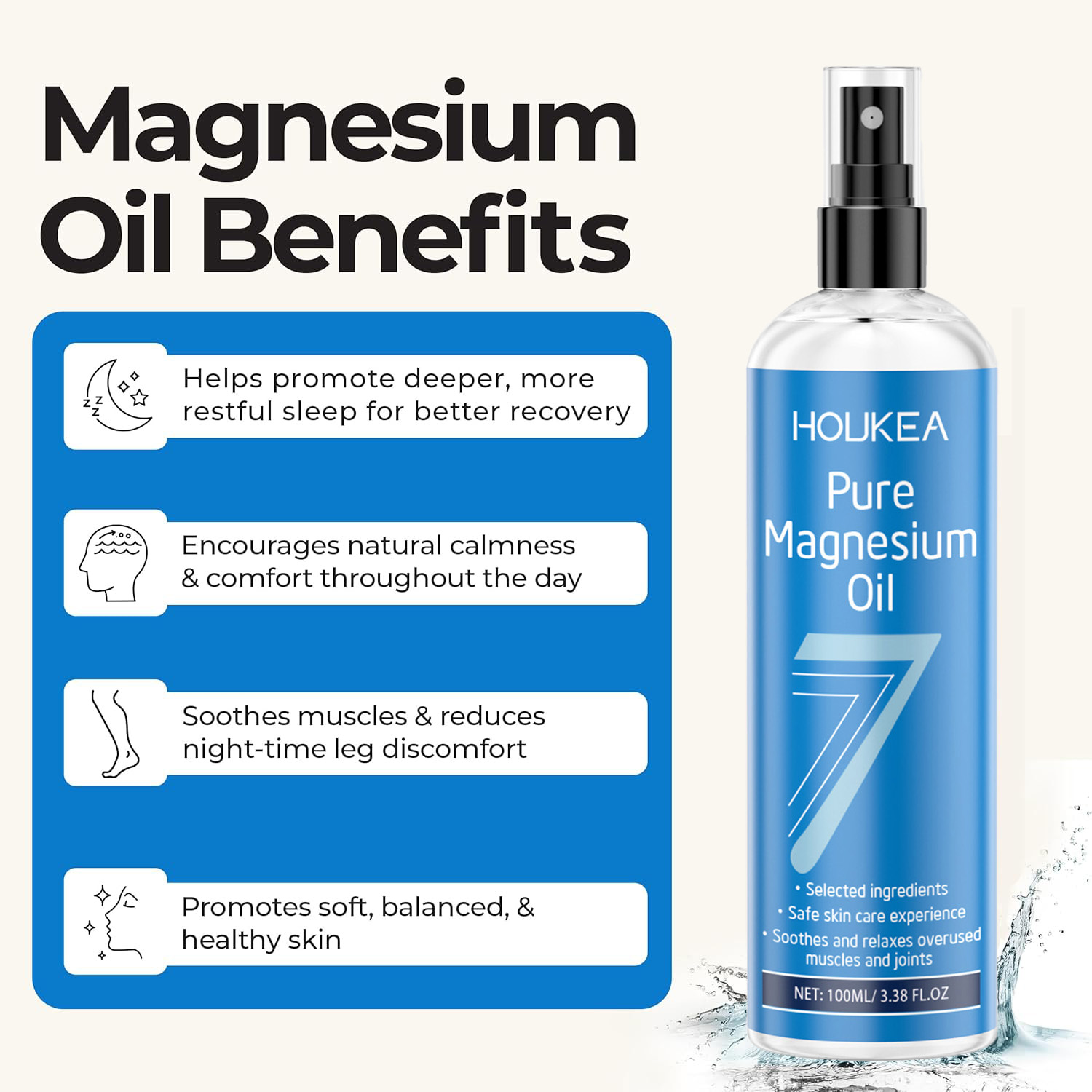 Pure Magnesium Olie Spray - US - Bath Salts Magnesium recensie en prijs