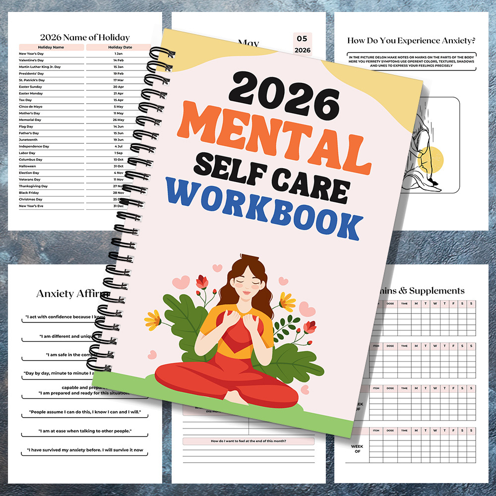 1PC 2026 Mindful Mental Self-C - Health Wellness Journal recensie en prijs